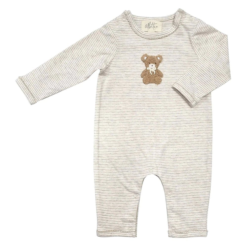 Applique Teddy Romper - Wren Harper