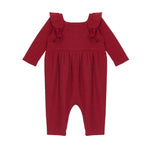 Berry & Olive Waffled Romper - Wren Harper