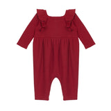 Berry & Olive Waffled Romper - Wren Harper