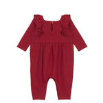 Berry & Olive Waffled Romper - Wren Harper