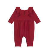 Berry & Olive Waffled Romper - Wren Harper