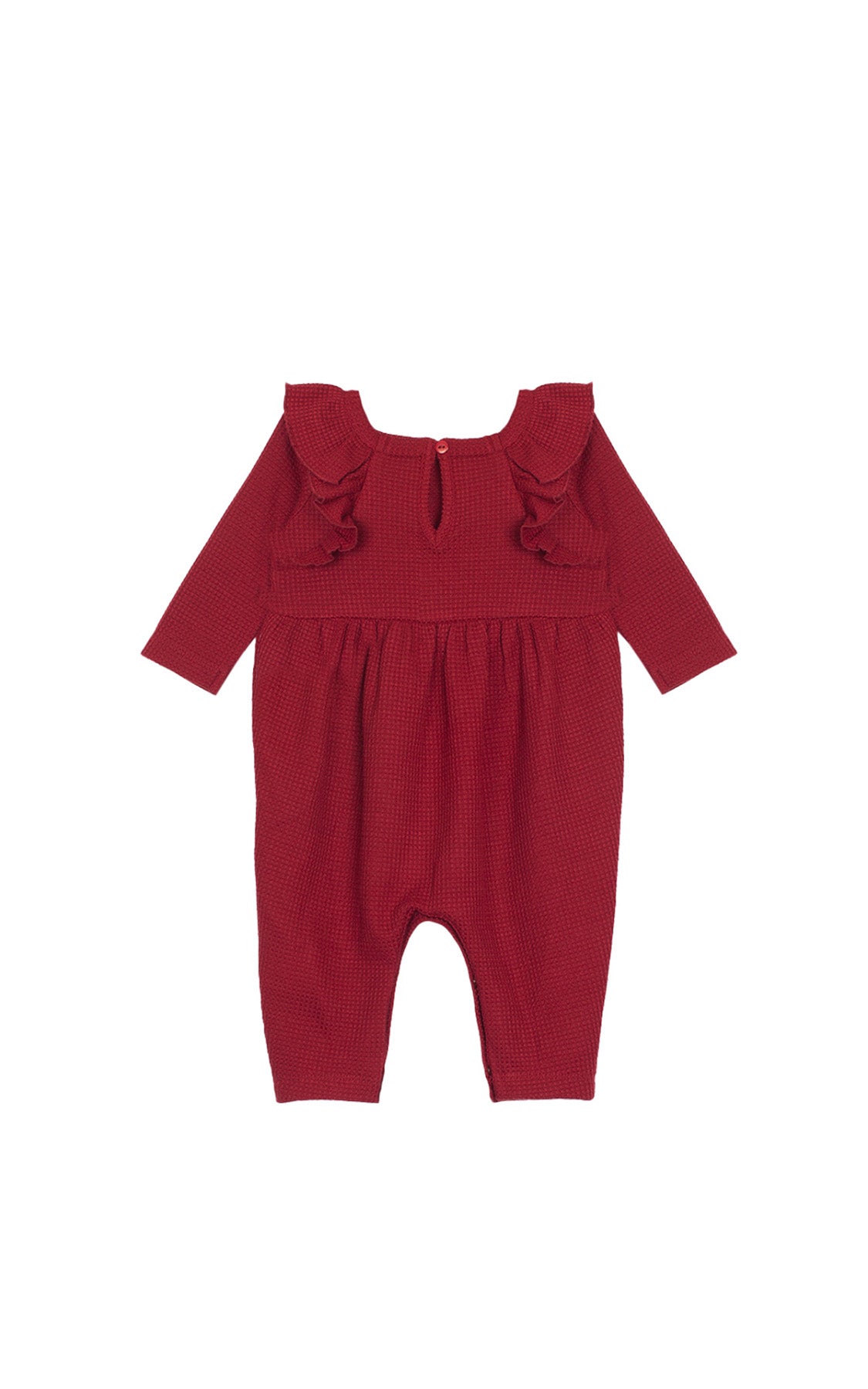 Berry & Olive Waffled Romper - Wren Harper