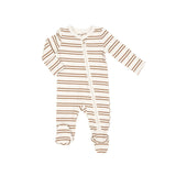 Brown Striped Footie - Wren Harper