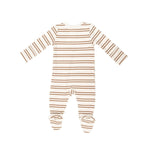 Brown Striped Footie - Wren Harper
