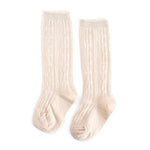 Cable Knit Knee High Socks - Wren Harper