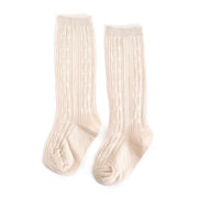 Cable Knit Knee High Socks - Wren Harper