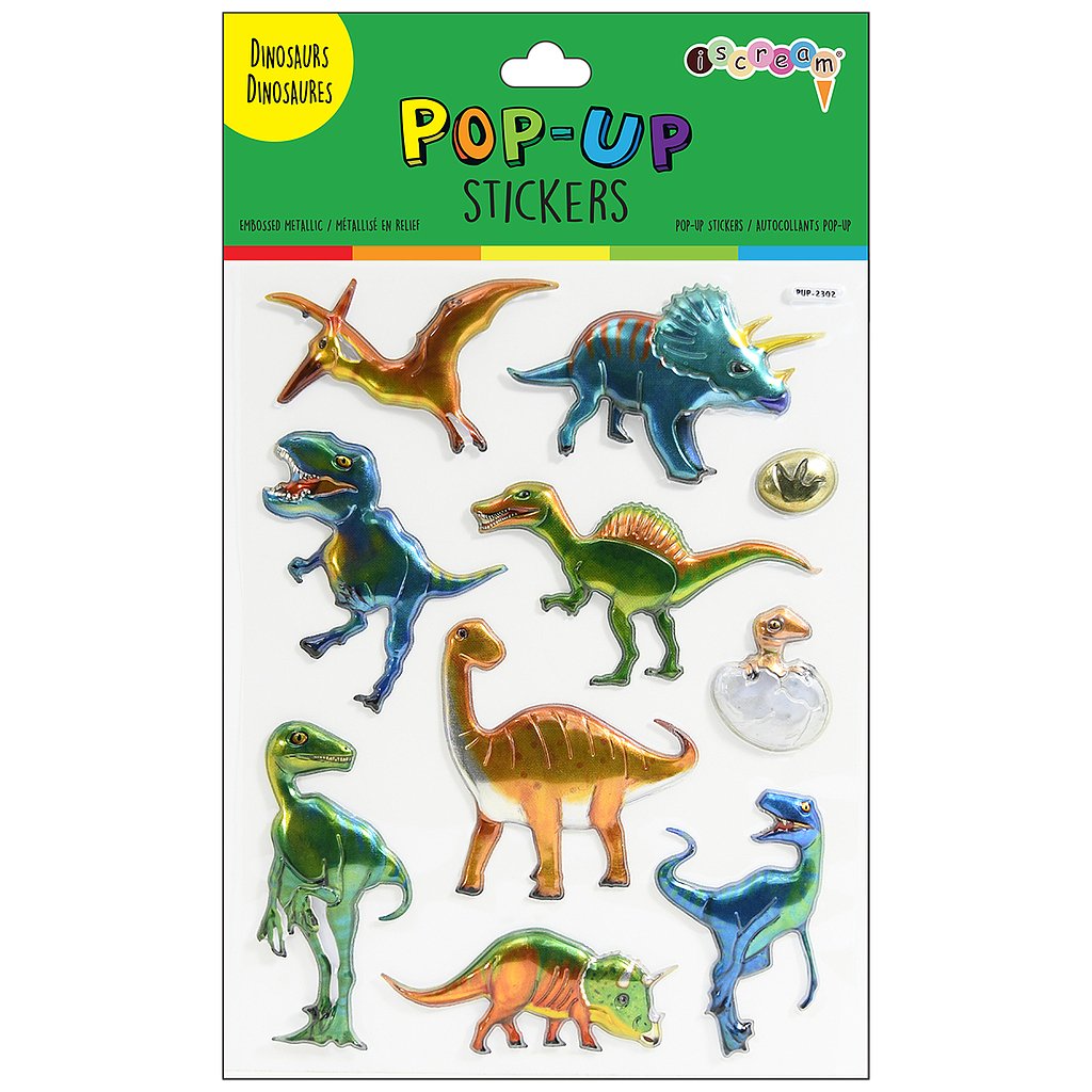 Dinosaur Pop-up Stickers - Wren Harper