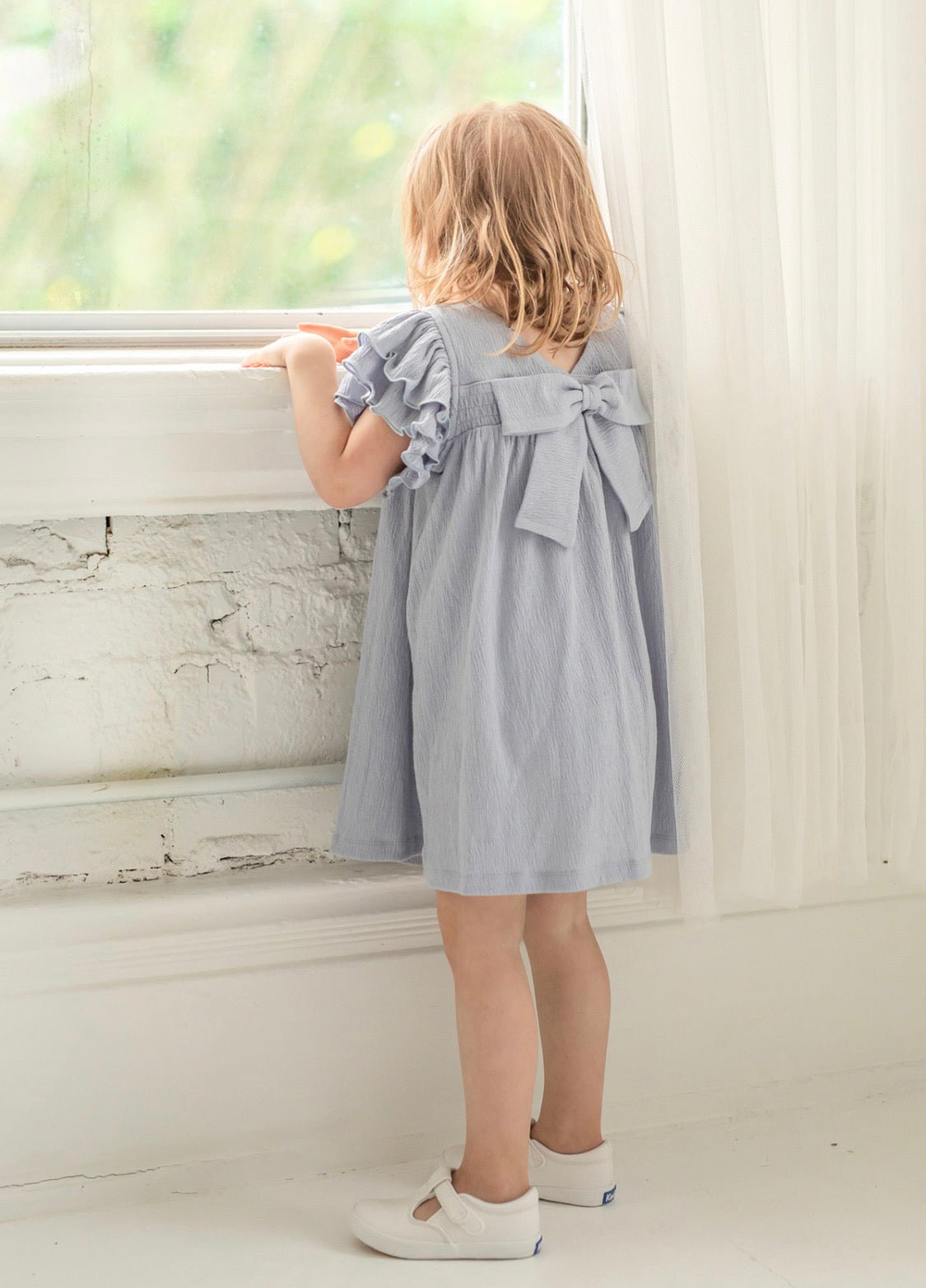 Earl Grey Textured Knit Dress - Wren Harper