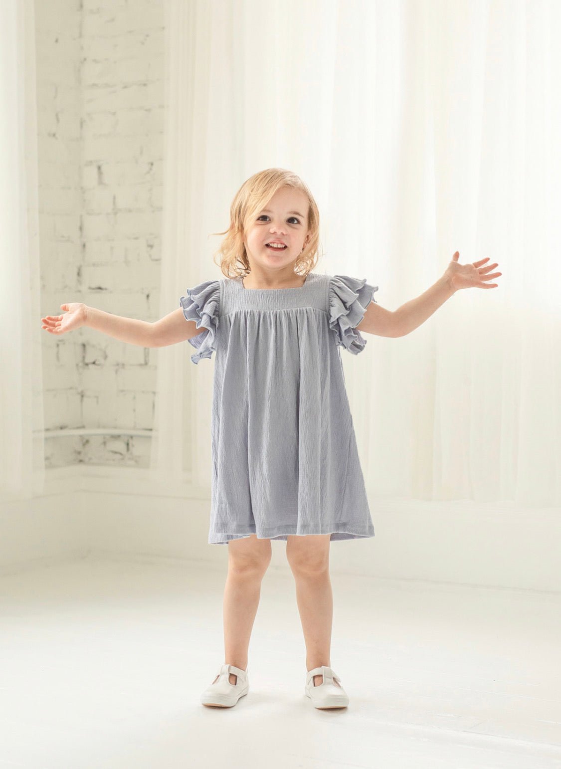 Earl Grey Textured Knit Dress - Wren Harper