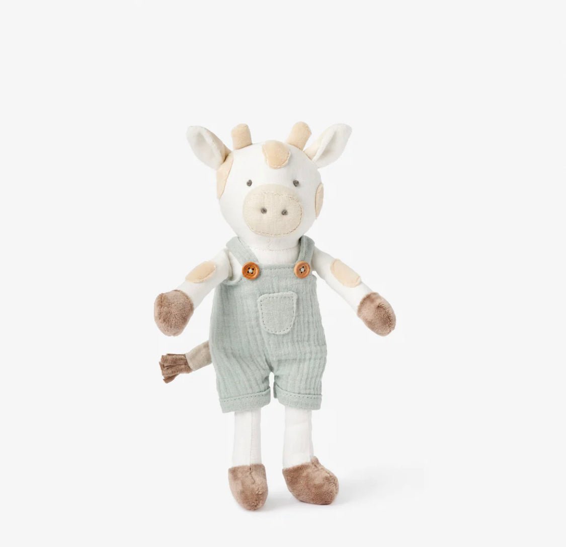 Farmer Charlie Cow Linen Toy Boxed - Wren Harper