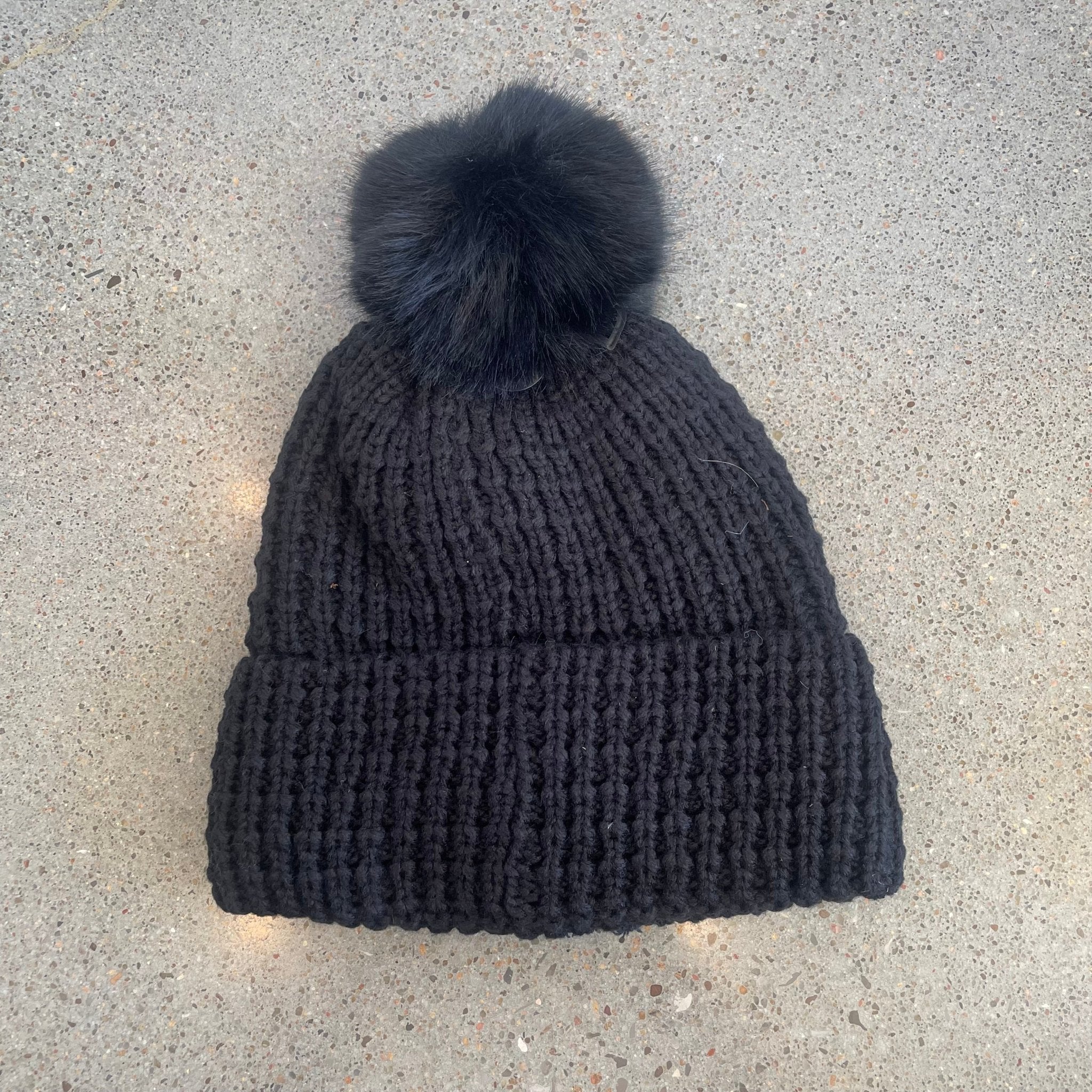 Fuzzy Lined Puff Ball Beanie - Wren Harper