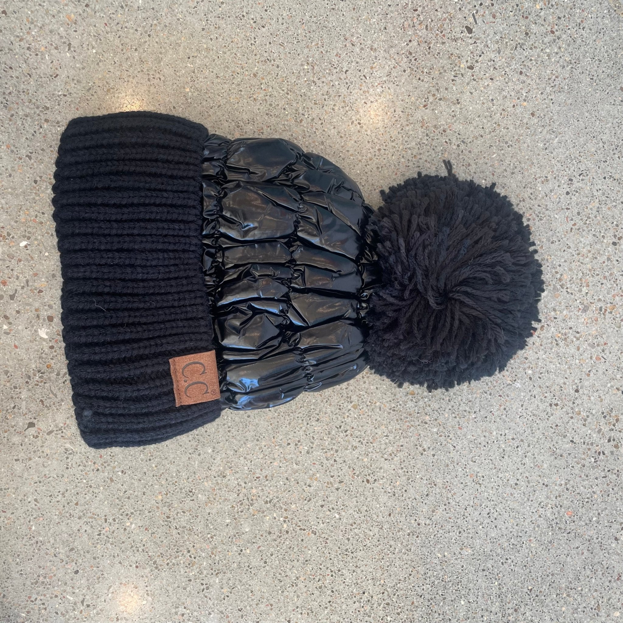 Fuzzy Lined Puff Ball Beanie - Wren Harper