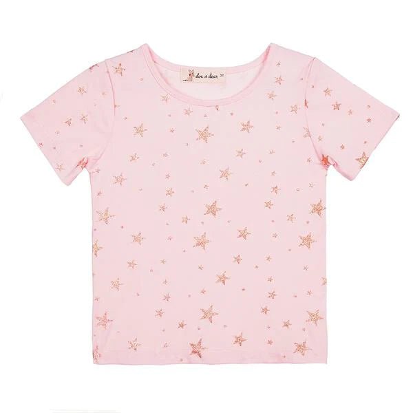 Glitter Gold Star Tee - Wren Harper