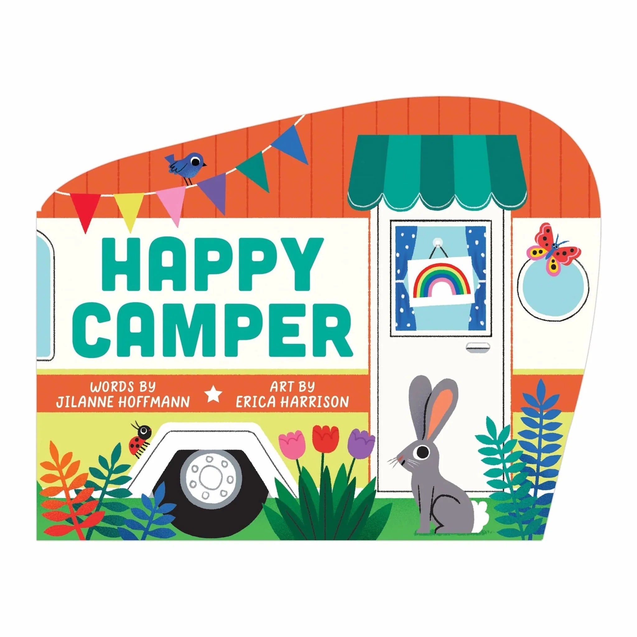Happy Camper Shaped Board Book - Wren Harper