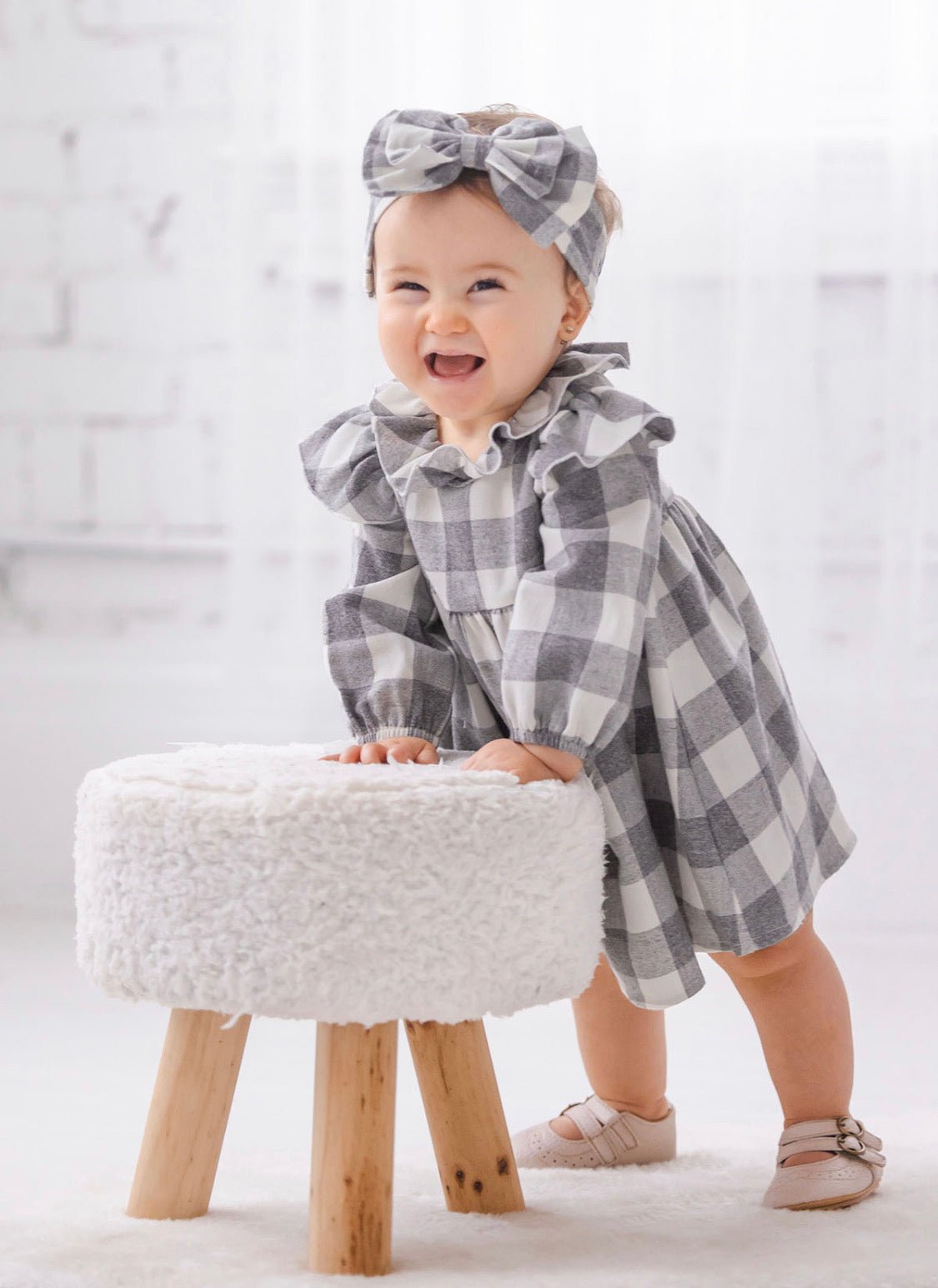 Harper Ash Ruffle Dress - Wren Harper