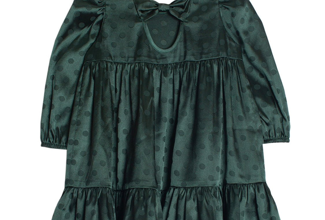 Holiday Sage Charmeuse Dress - Wren Harper