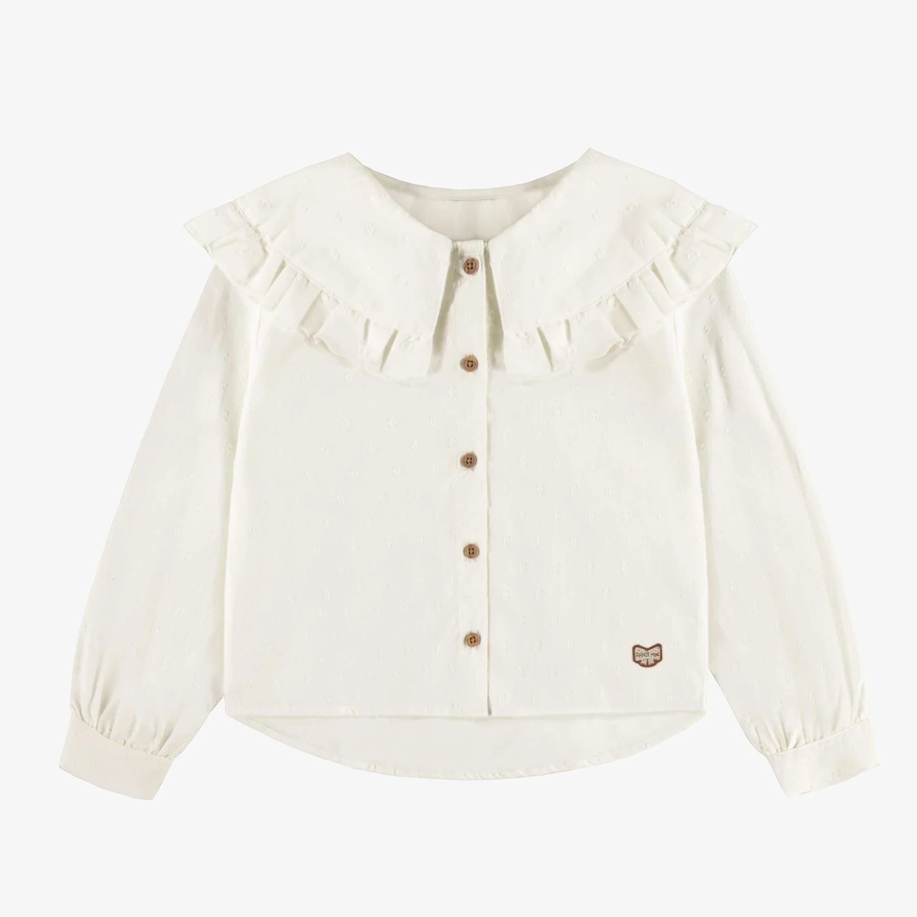 LS Wide Ruffle Collar Shirt - Wren Harper