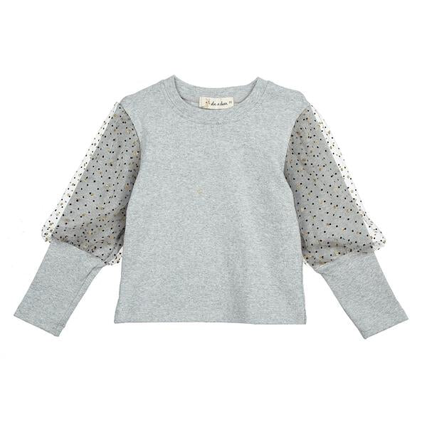 Mesh Dots Sleeves Top - Wren Harper