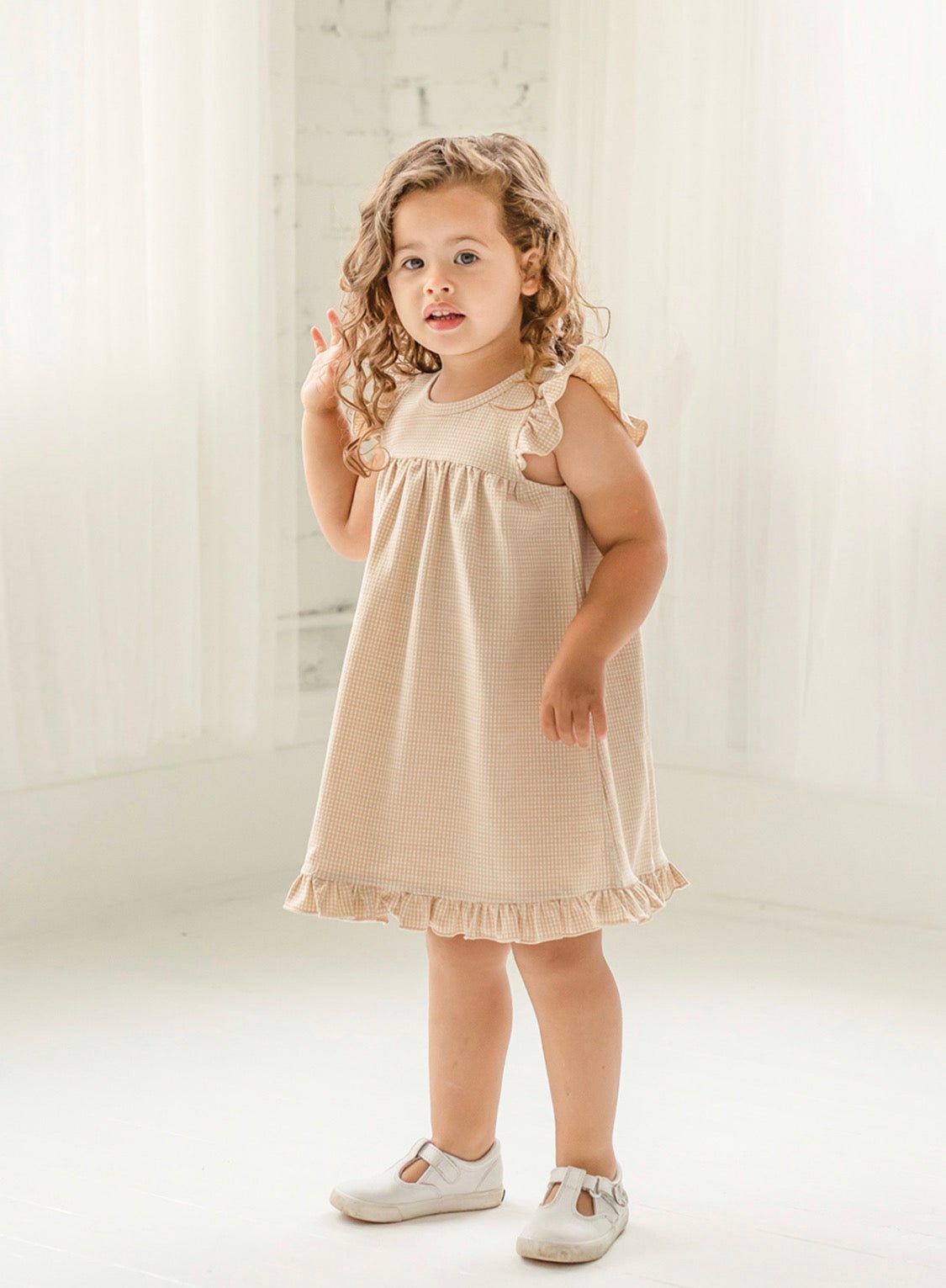 Mini Checkered Knit Dress - Wren Harper