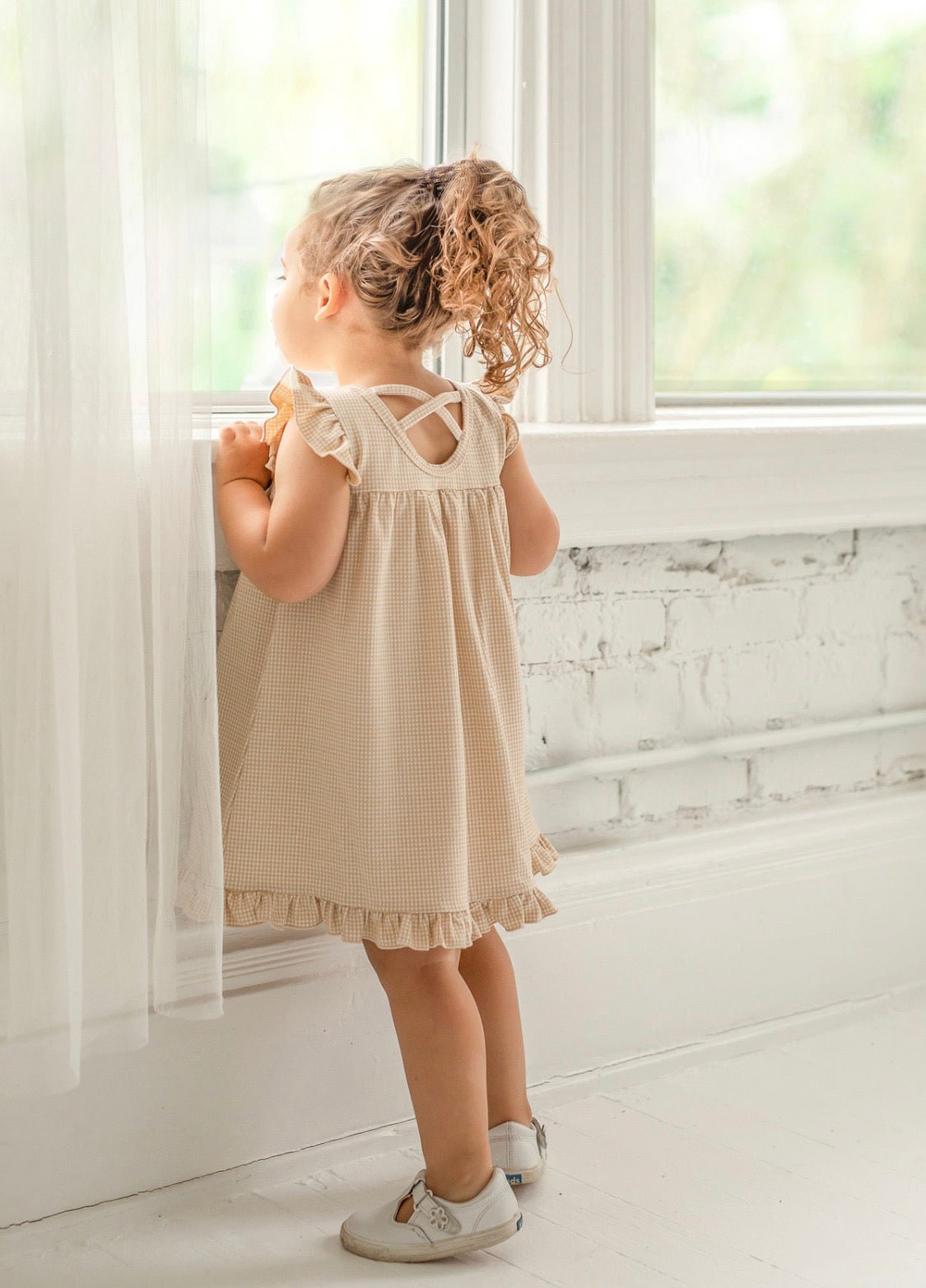 Mini Checkered Knit Dress - Wren Harper