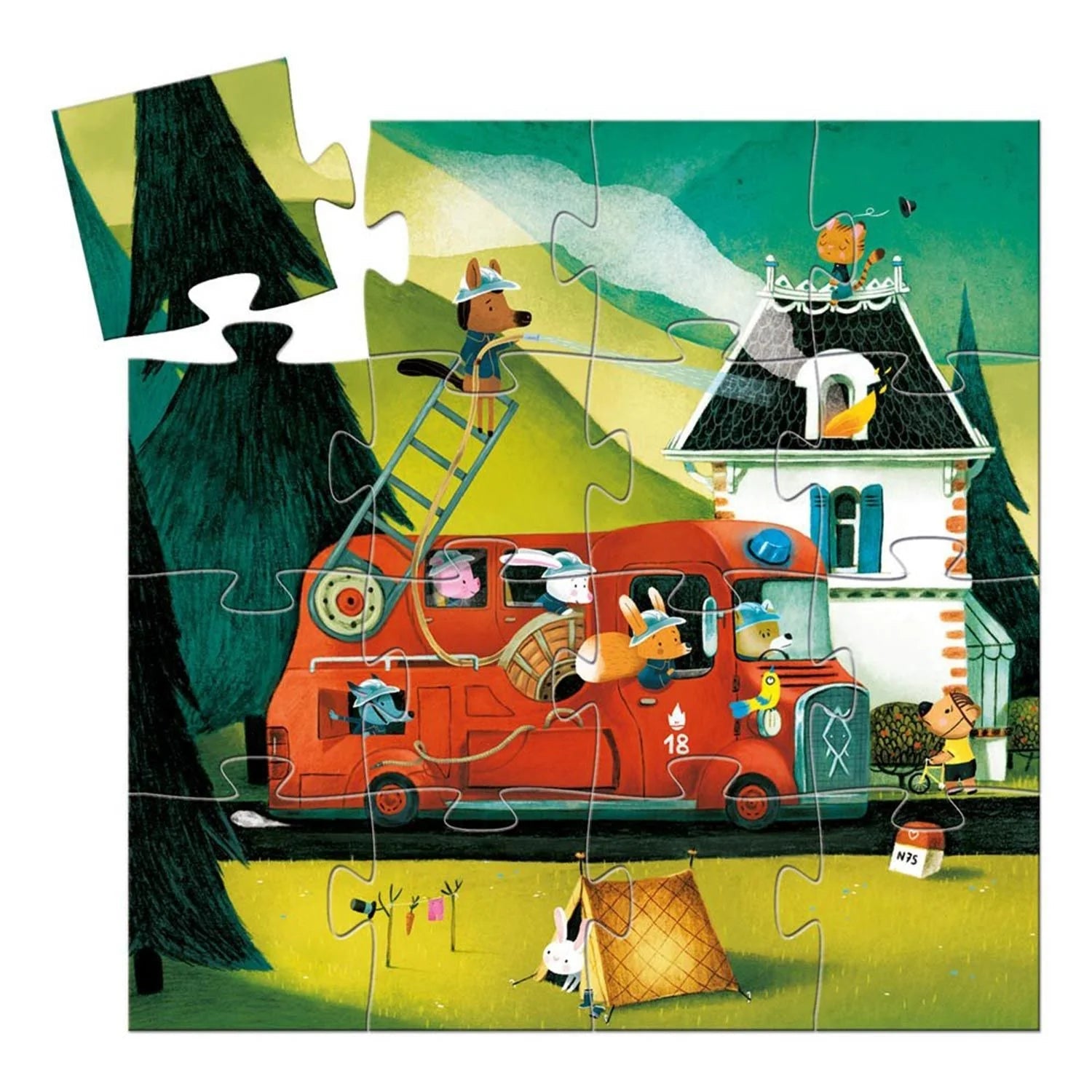 Mini The Fire Truck Puzzle - Wren Harper
