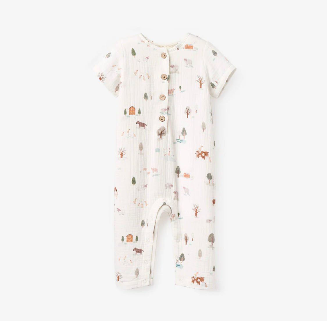 On the Farm Organic Muslin Jumpsuit - Wren Harper