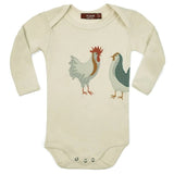 Organic Applique One Piece Natural Chicken - Wren Harper