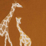 Organic Applique One Piece Orange Giraffe - Wren Harper
