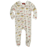 Organic Zipper Footed Romper Vintage Trailers - Wren Harper