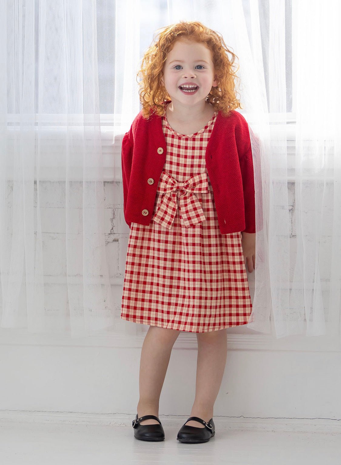 Paisley Woven Plaid Dress - Wren Harper