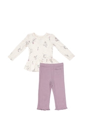 Peplum Top and Flare Pants - Wren Harper