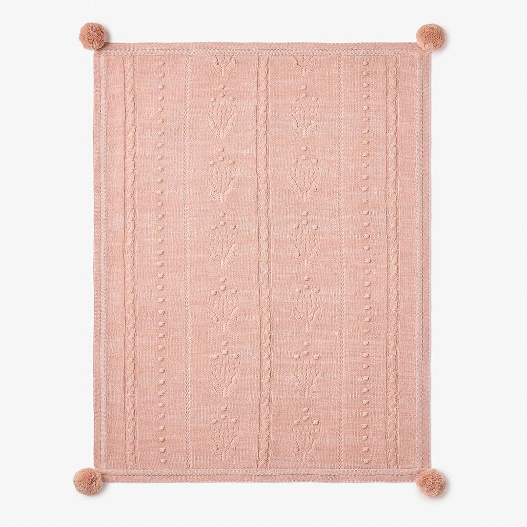 Popcorn Pointelle Blanket - Wren Harper