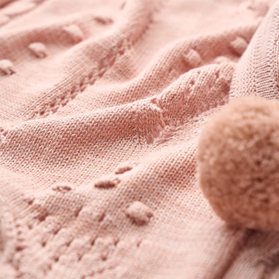 Popcorn Pointelle Blanket - Wren Harper