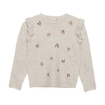 Pullover LS Knit Ruffle Sleeve - Wren Harper