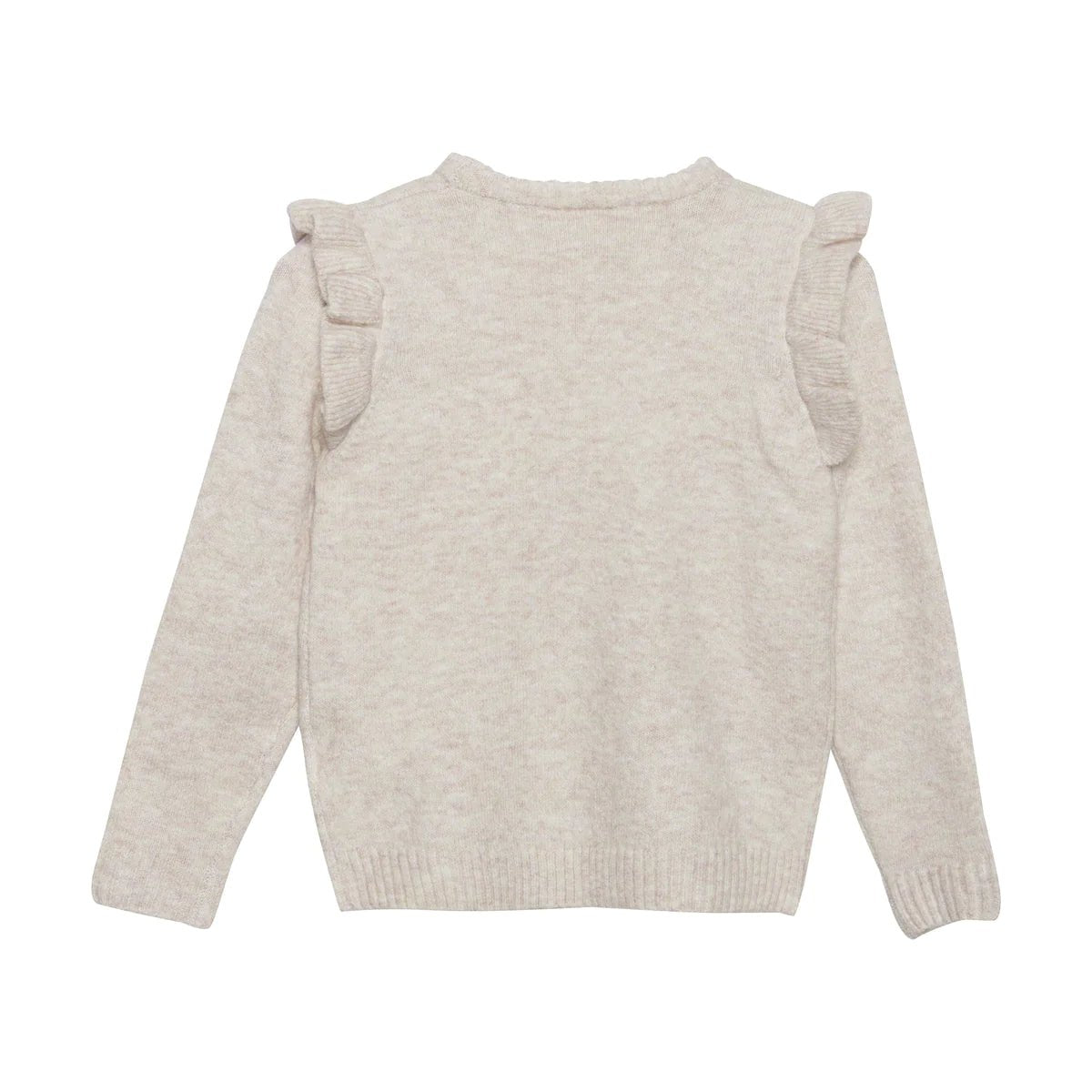 Pullover LS Knit Ruffle Sleeve - Wren Harper