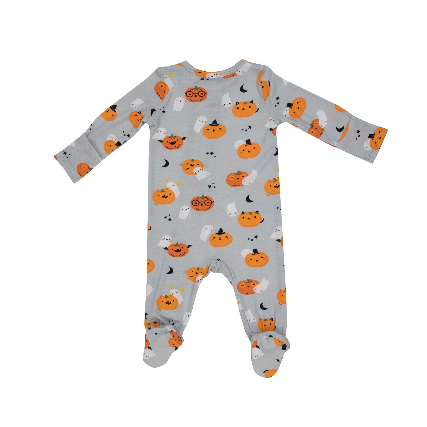 Pumpkins & Ghosts Footie - Wren Harper
