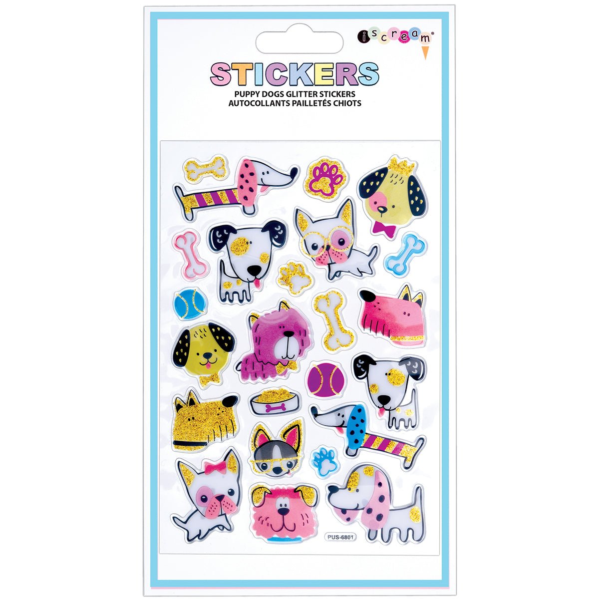 Puppy Dogs Glitter Stickers - Wren Harper