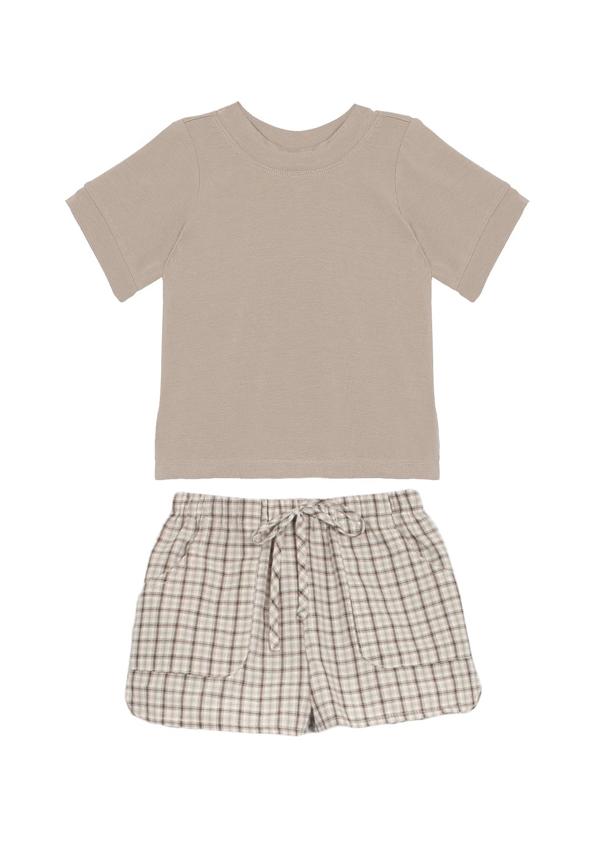 Rocky Road Knit Woven Plaid Set - Wren Harper