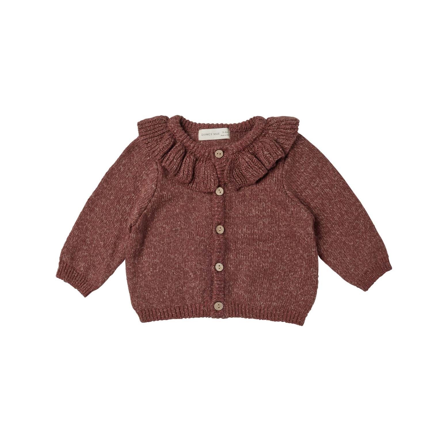 Ruffle Collar Cardigan - Wren Harper
