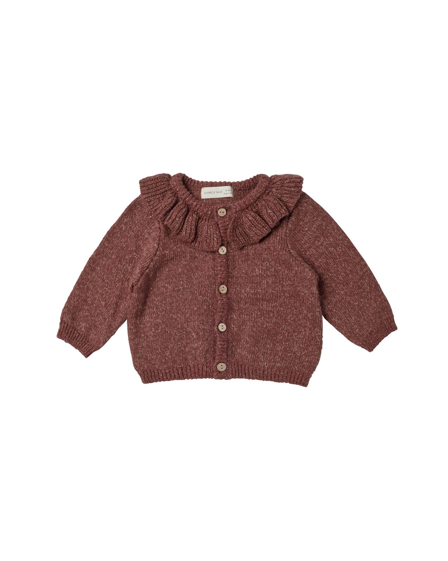 Ruffle Collar Cardigan - Wren Harper