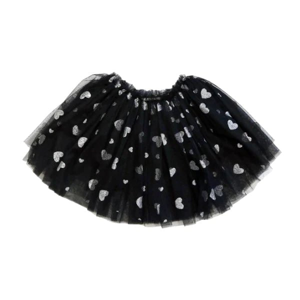 Silver Heart Glitter Tutu - Wren Harper