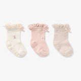 Socks - 3pk - Floral Ankle - Wren Harper