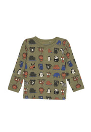 T-Shirt LS AOP Animals - Wren Harper