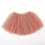 Tulle Tutu Skirt with Gold Glitter Waistband - Wren Harper