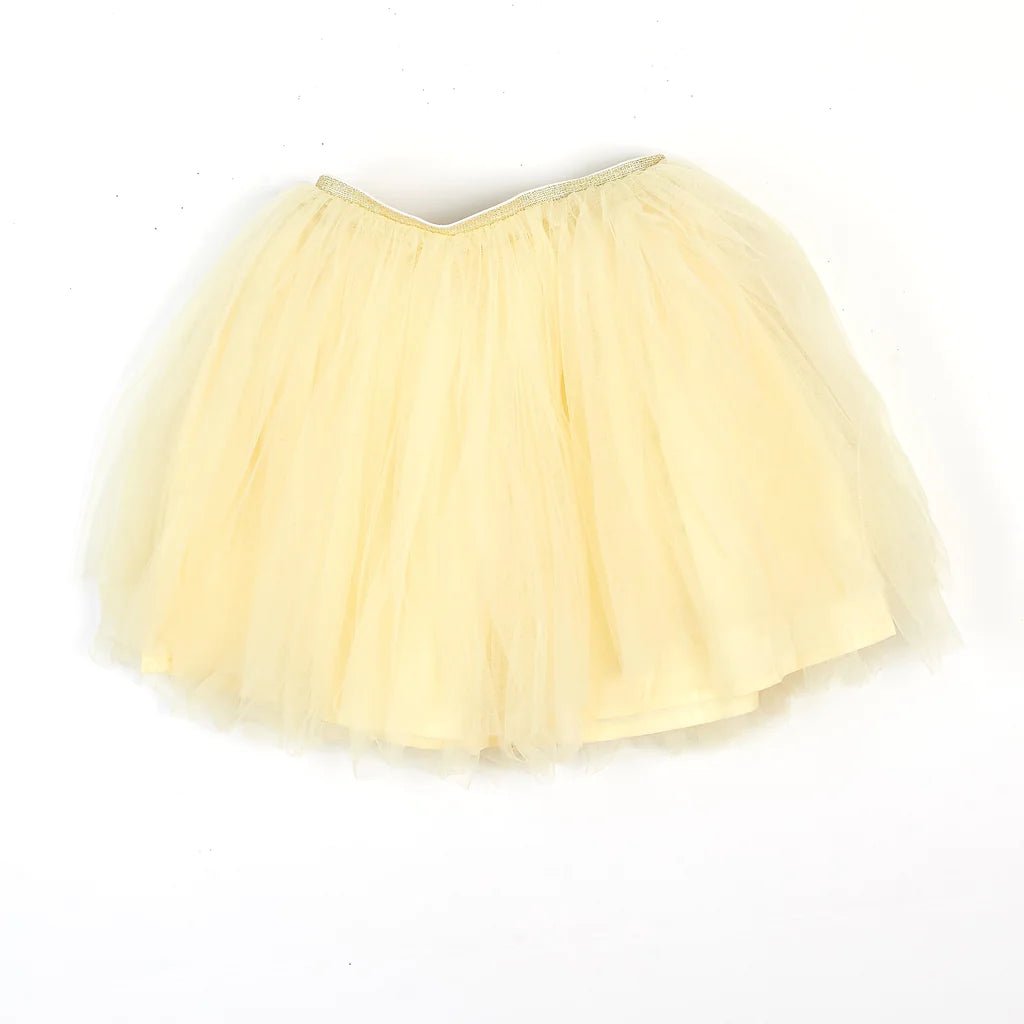 Tulle Tutu Skirt with Gold Glitter Waistband - Wren Harper
