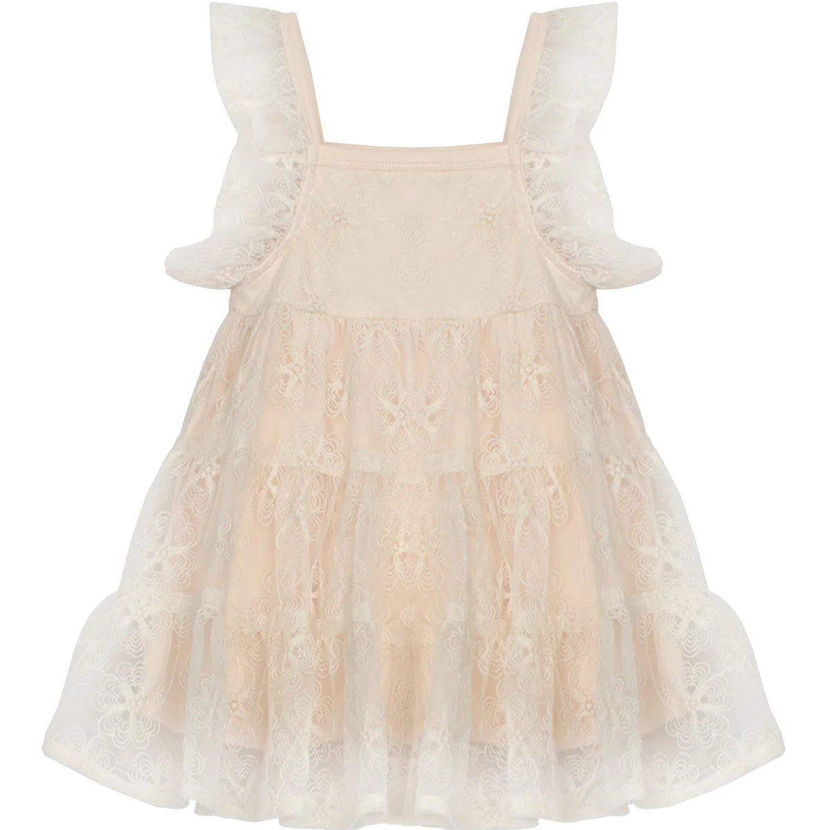Vanilla Bean Embroidered Net Dress - Wren Harper