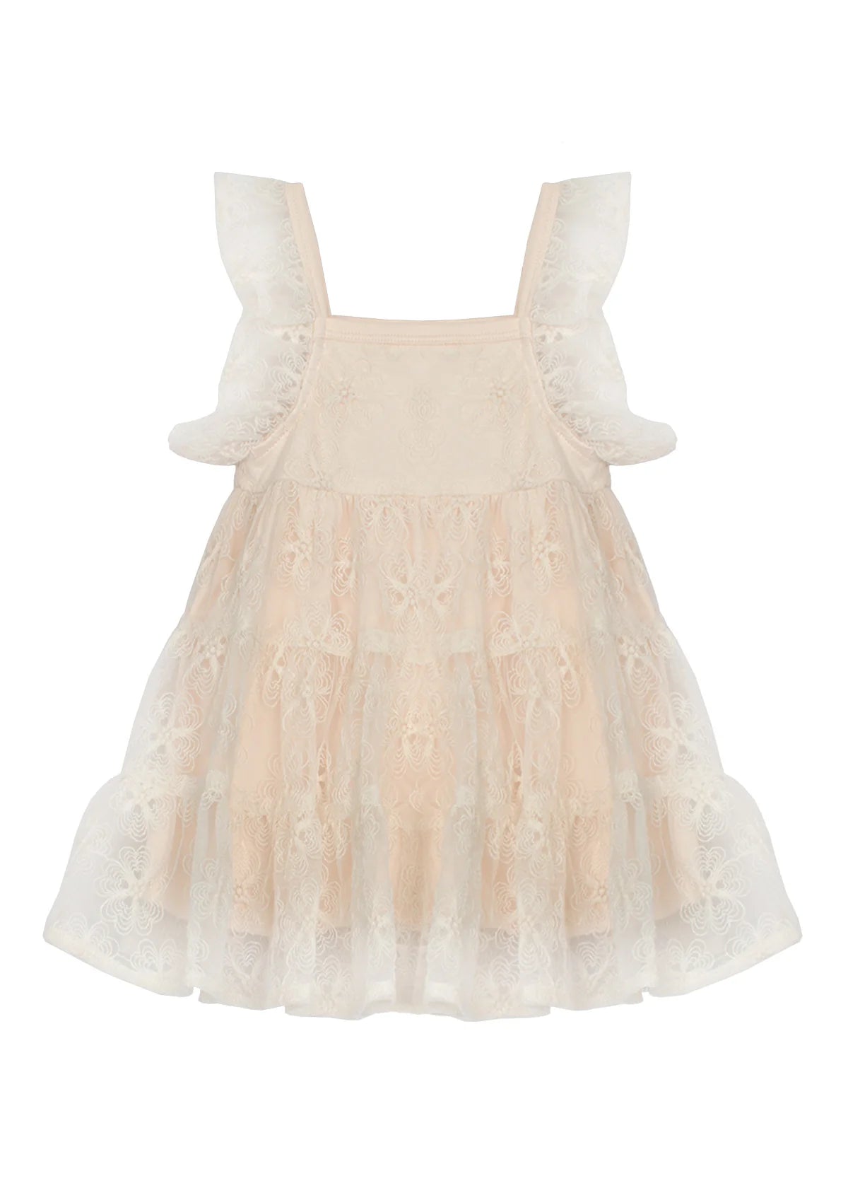Vanilla Bean Embroidered Net Dress - Wren Harper