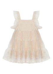 Vanilla Bean Embroidered Net Dress - Wren Harper