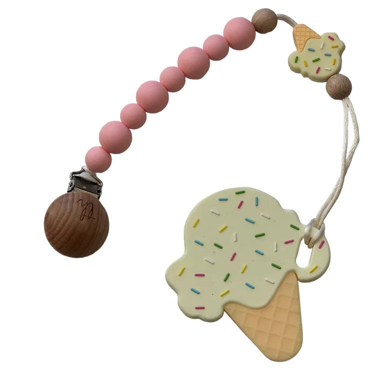 Vanilla Ice Cream Teether/clip - Wren Harper