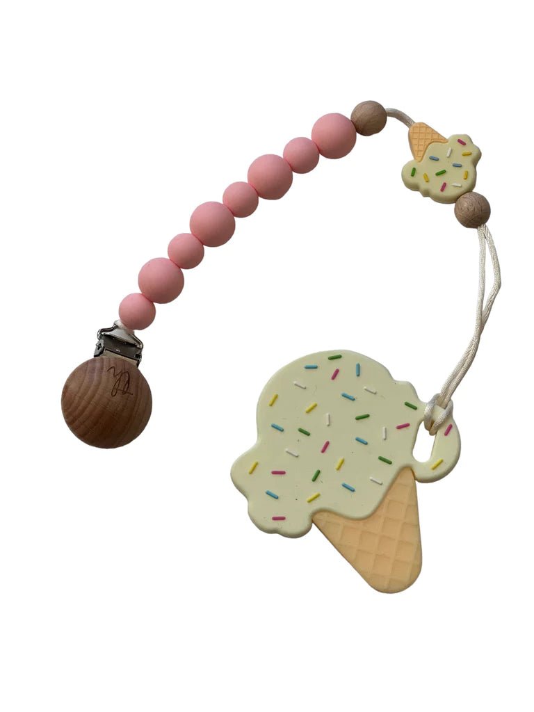 Vanilla Ice Cream Teether/clip - Wren Harper